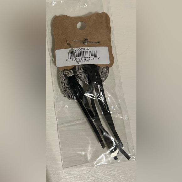 Justin Boots Turquoise and Leather Western Cowgirl Earrings - NWT - Picture 2 of 2